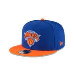 New York Knicks 2-Tone New Era 9FIFTY Adjustable Snapback Hat - Blue/Orange