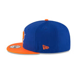 New York Knicks 2-Tone New Era 9FIFTY Adjustable Snapback Hat - Blue/Orange