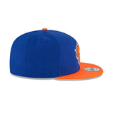 New York Knicks 2-Tone New Era 9FIFTY Adjustable Snapback Hat - Blue/Orange