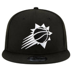 Phoenix Suns Black and White New Era 9FIFTY SnapBack Hat