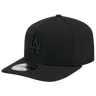 Los Angeles Dodgers Black on Black New Era 9FIFTY A-Frame SnapBack Hat Cap