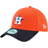 Houston Astros New Era 9FORTY Velcro Adjustable Hat - Orange/Navy