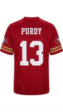 Brock Purdy San Francisco 49ERS Official NFLPA Team Apparel Jersey Style T-Shirt