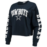 Dallas Cowboys Official Parkway ‘47 Brand Women’s Navy Long Sleeve T-Shirt