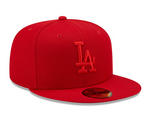 Los Angeles Dodgers Red On Red New Era 59FIFTY Fitted Hat