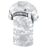 Dallas Cowboys Men’s The Nike Tee 2024 Salute To Service Performance DriFit T-Shirt - Arctic Camo