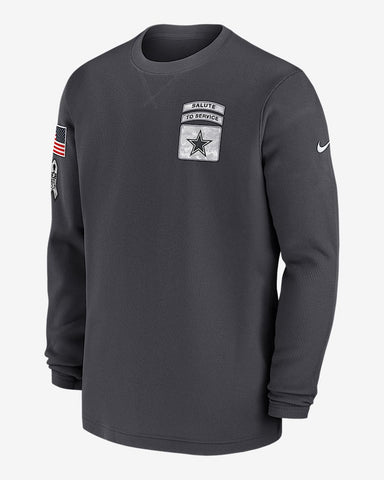 Dallas Cowboys NFL 2024 Salute To Service Lockup Long-Sleeve Top Thermal