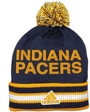 Indiana Pacers Adidas Winter Knit Ski Cuffed Beanie With Pom