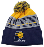 Indiana Pacers Adidas Multi Color Winter Knit Ski Cuffed Beanie With Pom