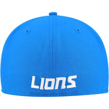 Detroit Lions Authentic Blue Team Logo New Era 59FIFTY Men’s Fitted Hat