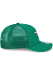 Philadelphia Eagles Throwback Low Profile New Era 9FIFTY Trucker Adjustable Snapback Hat Cap - Kelly Green