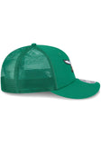 Philadelphia Eagles Throwback Low Profile New Era 9FIFTY Trucker Adjustable Snapback Hat Cap - Kelly Green