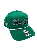 Philadelphia Eagles Adult Kelly Green Rope ‘47 Brand Overhand Hitch Adjustable Snapback Hat Cap