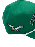 Philadelphia Eagles Adult Kelly Green Rope ‘47 Brand Overhand Hitch Adjustable Snapback Hat Cap