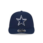Dallas Cowboys Official NFL 2024 Draft Day Adult Navy New Era 9FIFTY Trucker Adjustable Snapback Hat Cap