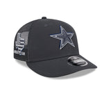 Dallas Cowboys 2024 Charcoal Draft Day New Era 9FIFTY Trucker Snapback Hat Cap