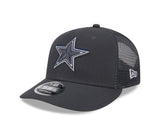 Dallas Cowboys 2024 Charcoal Draft Day New Era 9FIFTY Trucker Snapback Hat Cap