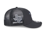 Dallas Cowboys 2024 Charcoal Draft Day New Era 9FIFTY Trucker Snapback Hat Cap