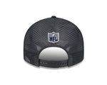 Dallas Cowboys 2024 Charcoal Draft Day New Era 9FIFTY Trucker Snapback Hat Cap