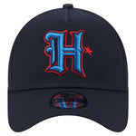 Houston Texans Alternate Logo Official NFL New Era 9FORTY A Frame Adjustable SnapBack Hat Cap - Navy