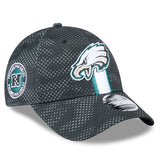 Philadelphia Eagles Black 2024 Sideline New Era 9FORTY Stretch-Snap Hat