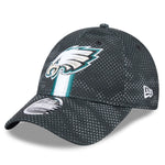 Philadelphia Eagles Black 2024 Sideline New Era 9FORTY Stretch-Snap Hat