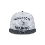 Minnesota Vikings Graphite 2024 Salute To Service New Era 9FIFTY Snapback Hat