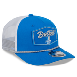Detroit Lions Historic Patch Rope New Era 9SEVENTY Stretch-Snap Trucker Hat