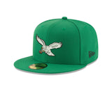 Philadelphia Eagles Classic Logo New Era 59FIFTY Fitted Hat - Kelly Green