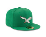 Philadelphia Eagles Classic Logo New Era 59FIFTY Fitted Hat - Kelly Green