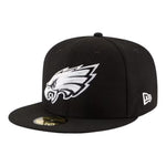 Philadelphia Eagles Black/White New Era 59FIFTY Fitted Hat