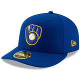 Milwaukee Brewers Official Team Royal Blue New Era 59FIFTY Low Profile Fitted Hat
