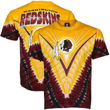 Washington Redskins NFL Majestic Tye-Dye, V-Dye T-Shirt