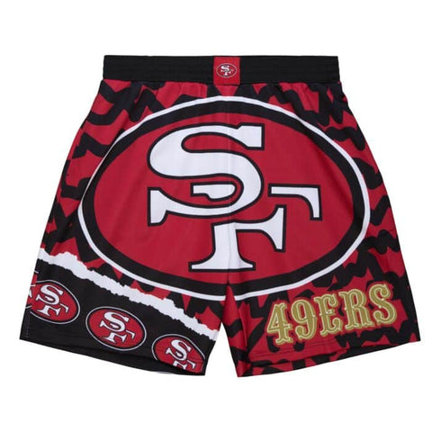 NFL San Francisco 49ers Mitchell & Ness Jumbotron 2.0 Sublimated Shorts
