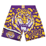 LSU Tigers Mitchell & Ness Jumbotron 2.0 Sublimated Shorts