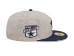 Dallas Cowboys 59FIFTY New Era Heather Gray Fitted Hat- Heather Gray/Navy