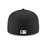 Los Angeles Dodgers New Era Basic Black and White “D” 59FIFTY Fitted Hat