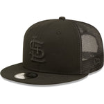 St. Louis Cardinals New Era “BlackOut” Trucker Mesh Back Snapback Hat