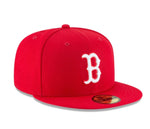 Boston Red Sox New Era 59fifty Basic Scarlet Fitted Hat
