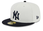New York Yankees New Era 59FIFTY “2000 World Series” Fitted Hat- Cream / Navy