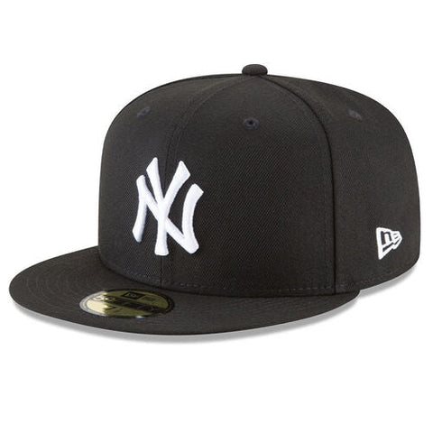 New York Yankees New Era 59FIFTY Black & White Fitted Hat