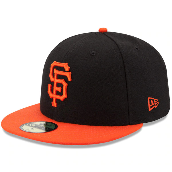 San Francisco Giants New Era Authentic Collection On-Field 59FIFTY Fitted Hat - Black/Orange 7 3/8