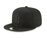 Boston Red Sox New Era 59fifty Basic BlackOut Fitted Hat