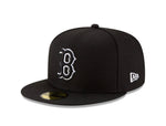 Boston Red Sox New Era 59fifty Basic Black Outline Fitted Hat