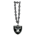Las Vegas Raiders silver touchdown chain with 3D foam Logo
