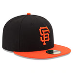 San Francisco Giants New Era Black/Orange Authentic Collection On-Field 59FIFTY Fitted Hat