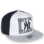 New York Yankees NEW ERA Retro Sport 9FIFTY Snapback Hat - WHITE/NAVY BLUE