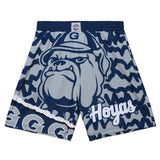 Georgetown Hoyas Mitchell & Ness Jumbotron 2.0 Sublimated Shorts
