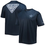 Dallas Cowboys Men’s Columbia Navy Terminal Tackle Omni-Shade T-Shirt