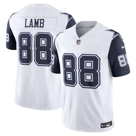 NFL Dallas Cowboys CeeDee Lamb Nike White Game Team Print Jersey